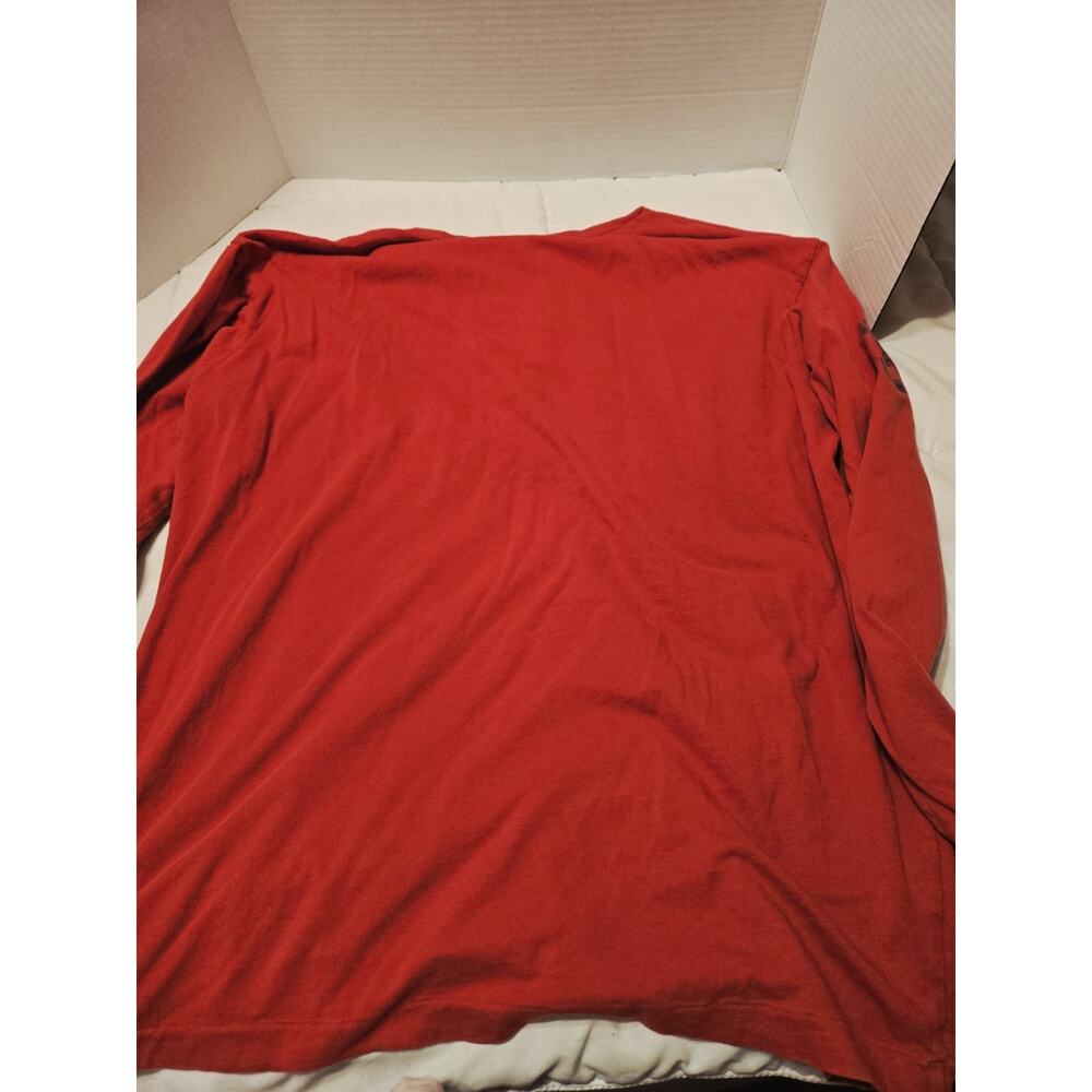 Vtg Polo Ralph Lauren Big Pony T Shirt Men Sz L Longsleeve Red Blue Horse Luxury - Picture 6 of 6